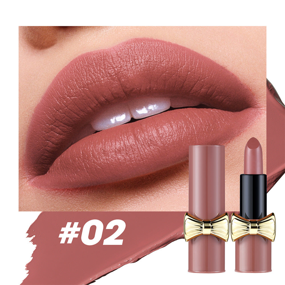 Bow Velvet Matte Lipstick – Long‑Lasting Waterproof Collection