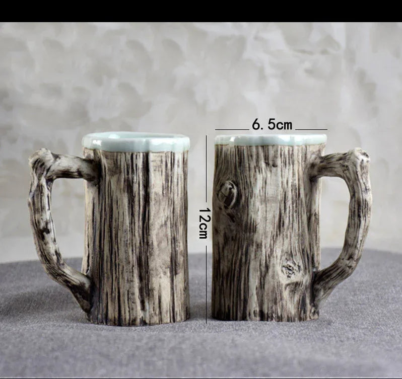 Hot Bark Mug Creative Porcelain Ceramic Cup - Nanna's Unique Findings