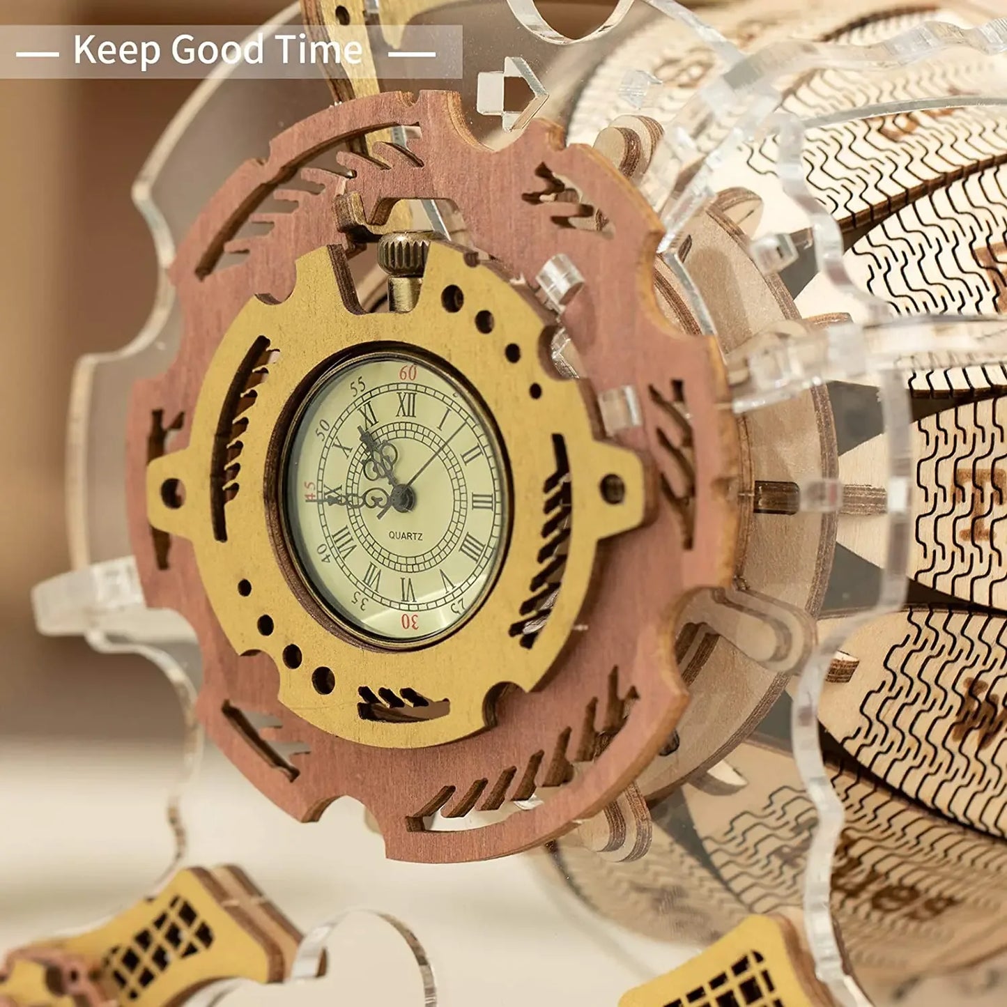 Wooden Puzzle – Time Engine DIY Model Kit at Nanna's 3-D Kit - Nanna's Unique Findings