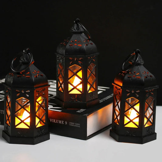 Vintage LED Candle Lantern – Flameless Flickering Light - Nanna's Unique Findings