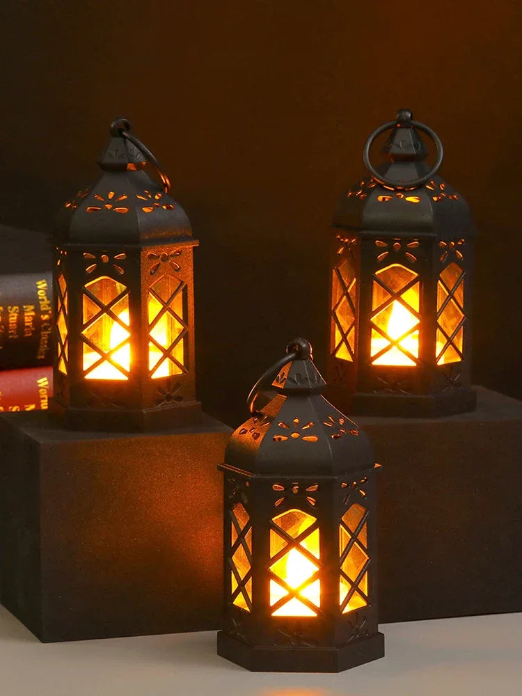 Vintage LED Candle Lantern – Flameless Flickering Light - Nanna's Unique Findings