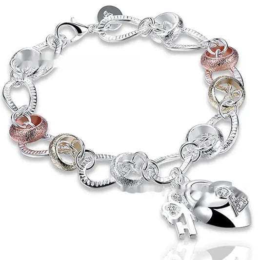 Silver Love Key Bracelet – Ethnic Retro Women’s Jewelry - Nanna's Unique Findings