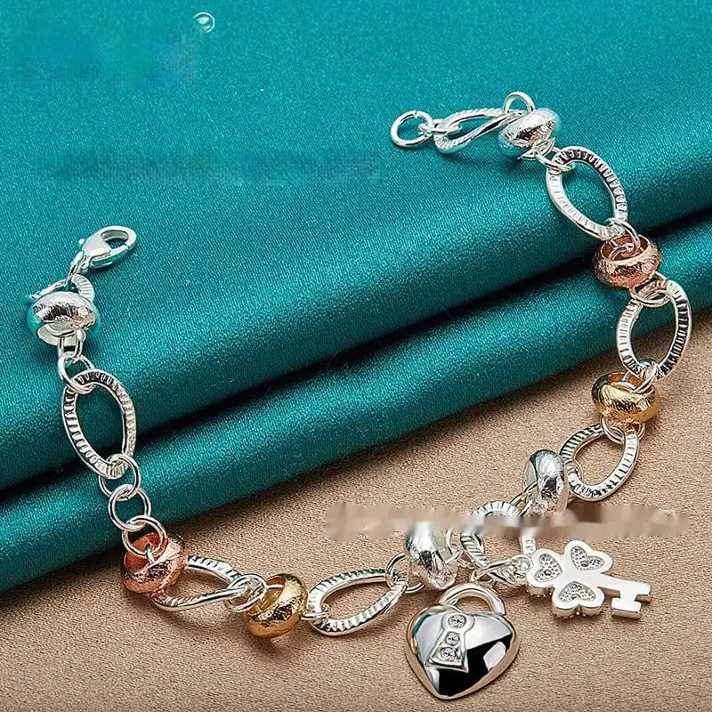 Silver Love Key Bracelet – Ethnic Retro Women’s Jewelry - Nanna's Unique Findings