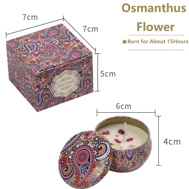 🕯️ Vintage Scented Soy Wax Candle Jars – 1/4PCS Aromatherapy Gift Set - Nanna's Unique Findings