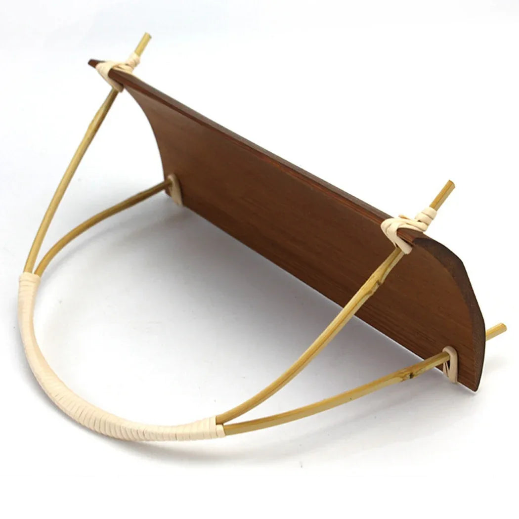 Tea Towel Tray Natural Handmade Bamboo Portable Towel Pad Tea Towel Tray - Nanna's Unique Findings