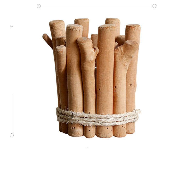 Handmade Wooden Candle Holder – Rustic Country Home Accent