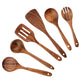 High-Temperature Wooden Cooking Utensil Set – 7-Piece Acacia Wood Kitchen Tools