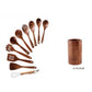 High-Temperature Wooden Cooking Utensil Set – 7-Piece Acacia Wood Kitchen Tools