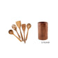 High-Temperature Wooden Cooking Utensil Set – 7-Piece Acacia Wood Kitchen Tools