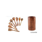High-Temperature Wooden Cooking Utensil Set – 7-Piece Acacia Wood Kitchen Tools