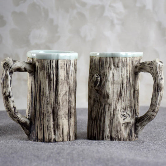 Hot Bark Mug Creative Porcelain Ceramic Cup - Nanna's Unique Findings
