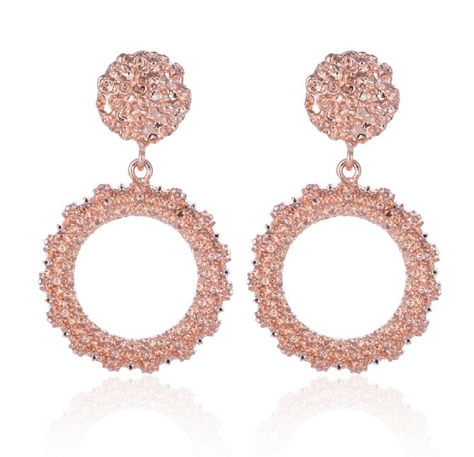 Vintage Geometric Statement Earrings - Bold Drop Earrings