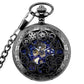 Vintage Mechanical Pocket Watch - Steampunk Gear Design