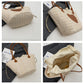 Simple Woven Straw Tote Bag - Natural Beach & Market Bag