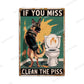 Funny Vintage Bathroom Sign - Retro Toilet Humor Metal Wall Plaque
