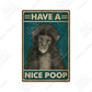 Funny Vintage Bathroom Sign - Retro Toilet Humor Metal Wall Plaque