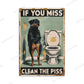Funny Vintage Bathroom Sign - Retro Toilet Humor Metal Wall Plaque