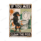 Funny Vintage Bathroom Sign - Retro Toilet Humor Metal Wall Plaque