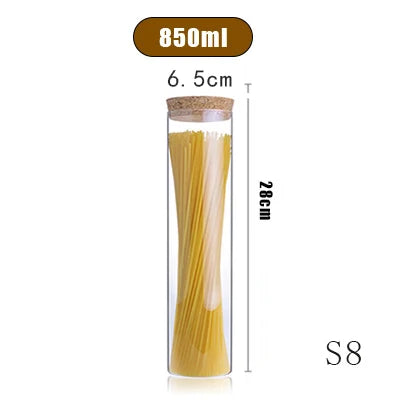 Glass Mason Spice Jar with Bamboo Lid – Airtight Borosilicate Storage Container