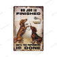 Funny Vintage Bathroom Sign - Retro Toilet Humor Metal Wall Plaque