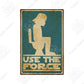 Funny Vintage Bathroom Sign - Retro Toilet Humor Metal Wall Plaque