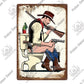 Funny Vintage Bathroom Sign - Retro Toilet Humor Metal Wall Plaque