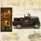 Wooden Classic Car DIY Book Nook Kit – Retro 3D Puzzle with Light Effect