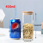 Glass Mason Spice Jar with Bamboo Lid – Airtight Borosilicate Storage Container
