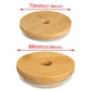 Bamboo Mason Jar & Bottle Canning Cap – Airtight Replacement Lid (70/86mm)