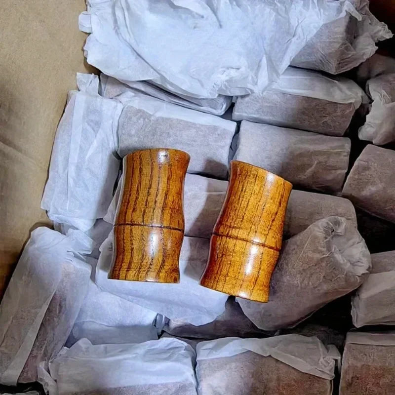 Wood Toothpick Storage Box – Cylinder Holder for Kitchen & Dining