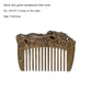 Antique Mini Sandalwood Comb – Hand‑Polished Green Sandalwood