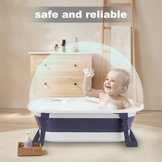 Newborn Collapsible Baby Bathtub Portable Travel Bathtub  Foldable Baby Bathtub Foldable Bath Basin Newborns For Baby 0-36 Month - Nanna's Unique Findings
