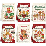 Hosuly 6‑Piece Christmas Kitchen Towels — Gingerbread, Hot Cocoa Gnome & Festive Candy Designs - Nanna's Unique Findings