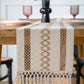 Macrame Boho Table Runner – Rustic Cotton Linen with Tassels (72" Natural) - Nanna's Unique Findings