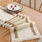 Macrame Boho Table Runner – Rustic Cotton Linen with Tassels (72" Natural) - Nanna's Unique Findings