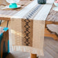 Macrame Boho Table Runner – Rustic Cotton Linen with Tassels (72" Natural) - Nanna's Unique Findings