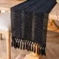 Macrame Boho Table Runner – Rustic Cotton Linen with Tassels (72" Natural) - Nanna's Unique Findings