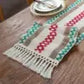 Macrame Boho Table Runner – Rustic Cotton Linen with Tassels (72" Natural) - Nanna's Unique Findings