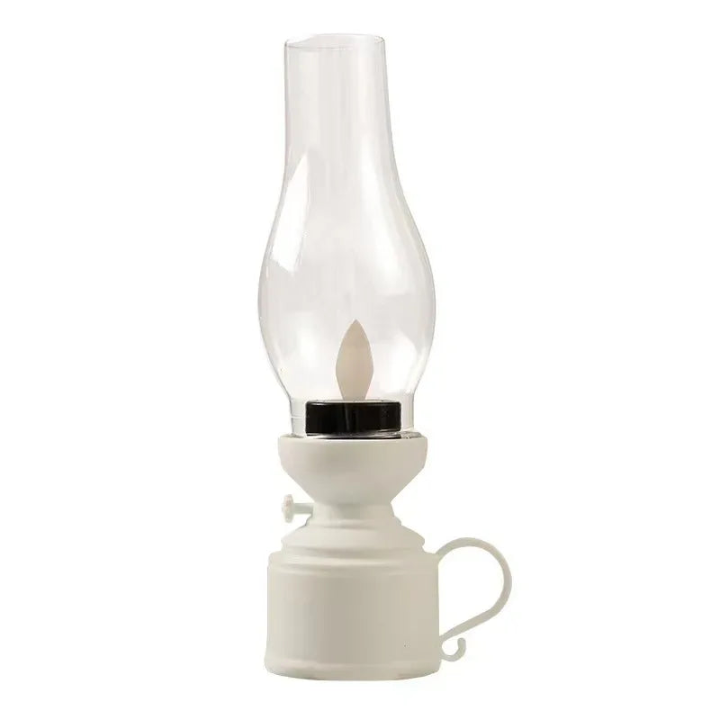 🕯️ Vintage Retro LED Lantern – Battery Operated Hanging Oil Lamp - Nanna's Unique Findings