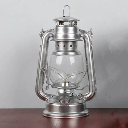 🕯️ Vintage Iron & Glass Hurricane Kerosene Lantern – Hanging Oil Lamp - Nanna's Unique Findings