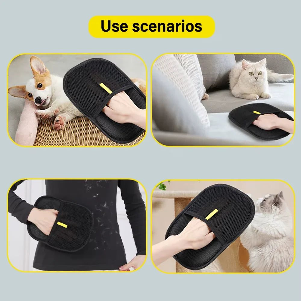 FurGone Duo Gloves Double-Sided Pet Hair Removal & Grooming Tool - Nanna's Unique Findings