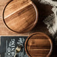 Wooden Round Dessert Plate - Creative Food Serving Tray - Nanna's Unique Findings