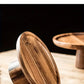 Wooden Round Dessert Plate - Creative Food Serving Tray - Nanna's Unique Findings