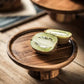 Wooden Round Dessert Plate - Creative Food Serving Tray - Nanna's Unique Findings