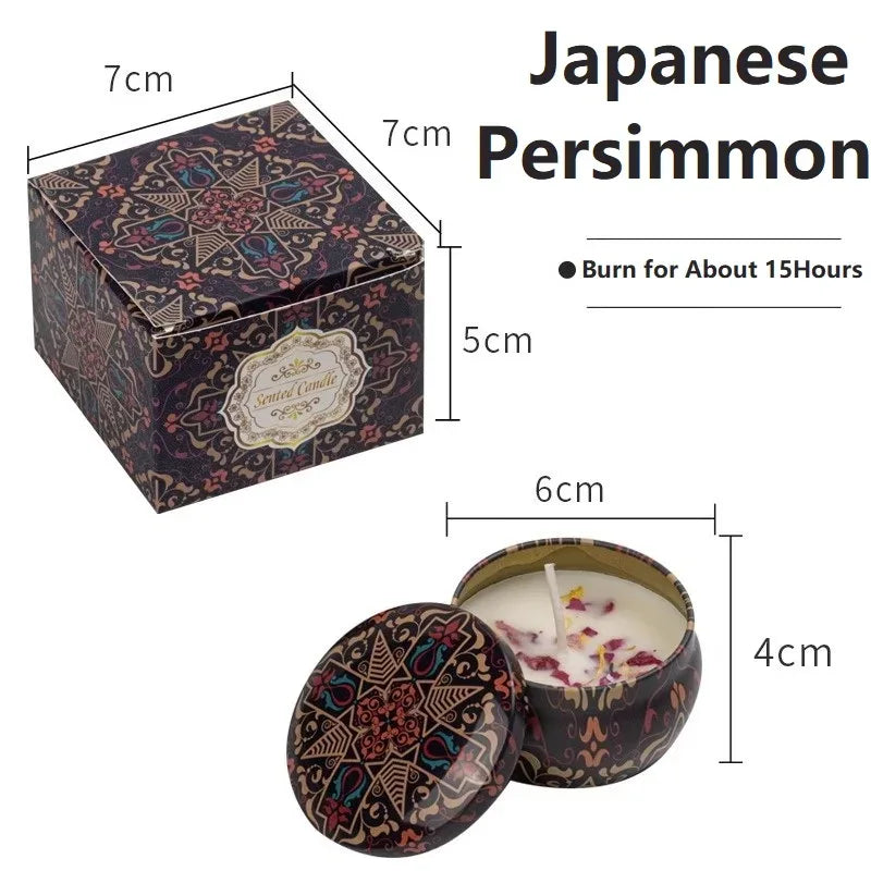 🕯️ Vintage Scented Soy Wax Candle Jars – 1/4PCS Aromatherapy Gift Set - Nanna's Unique Findings