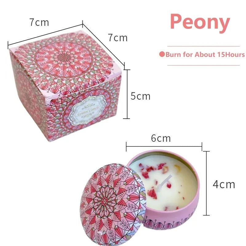 🕯️ Vintage Scented Soy Wax Candle Jars – 1/4PCS Aromatherapy Gift Set - Nanna's Unique Findings