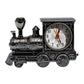 Vintage train clock on a white background